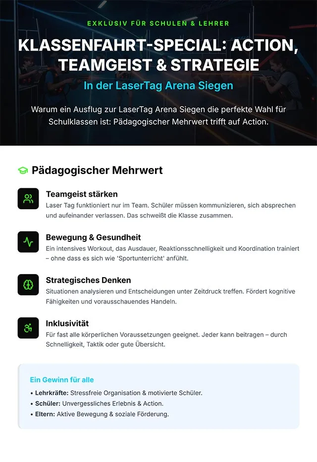 Erste Seite des pädagogischen Infoblatts für Lehrkräfte