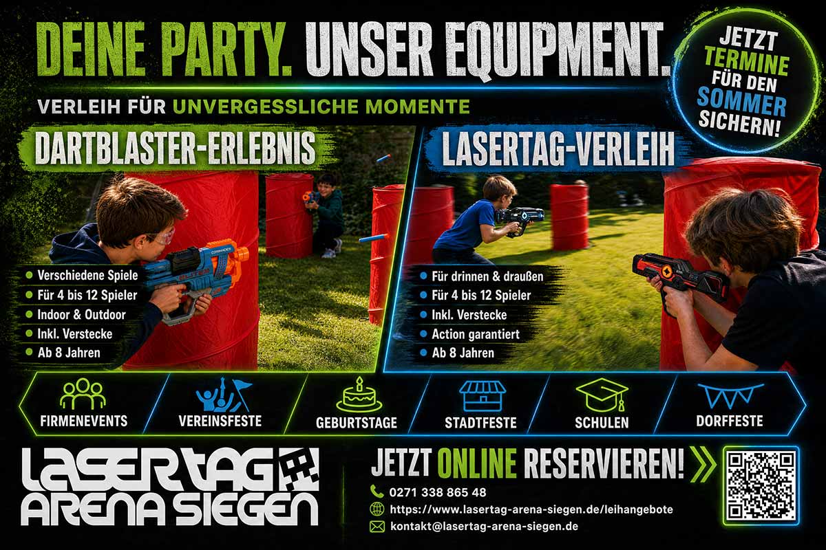 Lasertag & Nerf für zuhause ausleihen