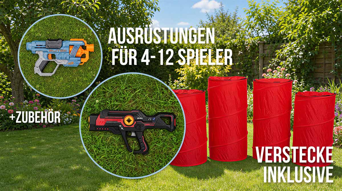 Lasertag & Nerf für zuhause ausleihen